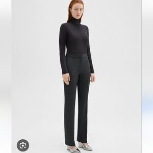 Theory Sleek Flannel Straight Leg Pants